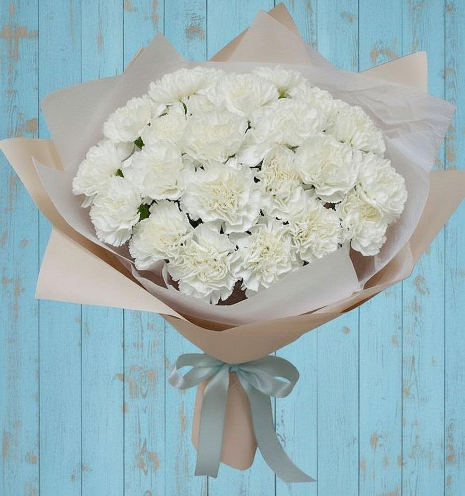 Букет цветов из: Гвоздики в Яндаре