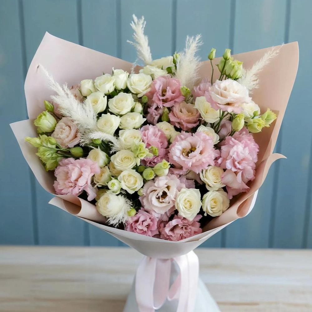 Букет цветов из: Альстромерии и Розы в Яндаре