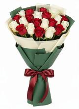 Букет Микс из красных и белых роз #REPLACE_PRED# Яндаре