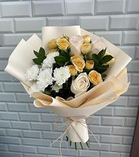 Букет цветов из:  Розы и Хризантемы в Яндаре