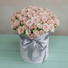 Цветочная композиция из Розы в шляпной коробке #REPLACE_PRED# Яндаре