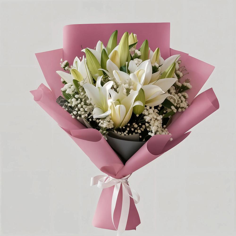 Букет цветов из: Лилии в Яндаре