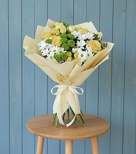 Букет цветов из:  Хризантемы и Розы #REPLACE_PRED# Яндаре