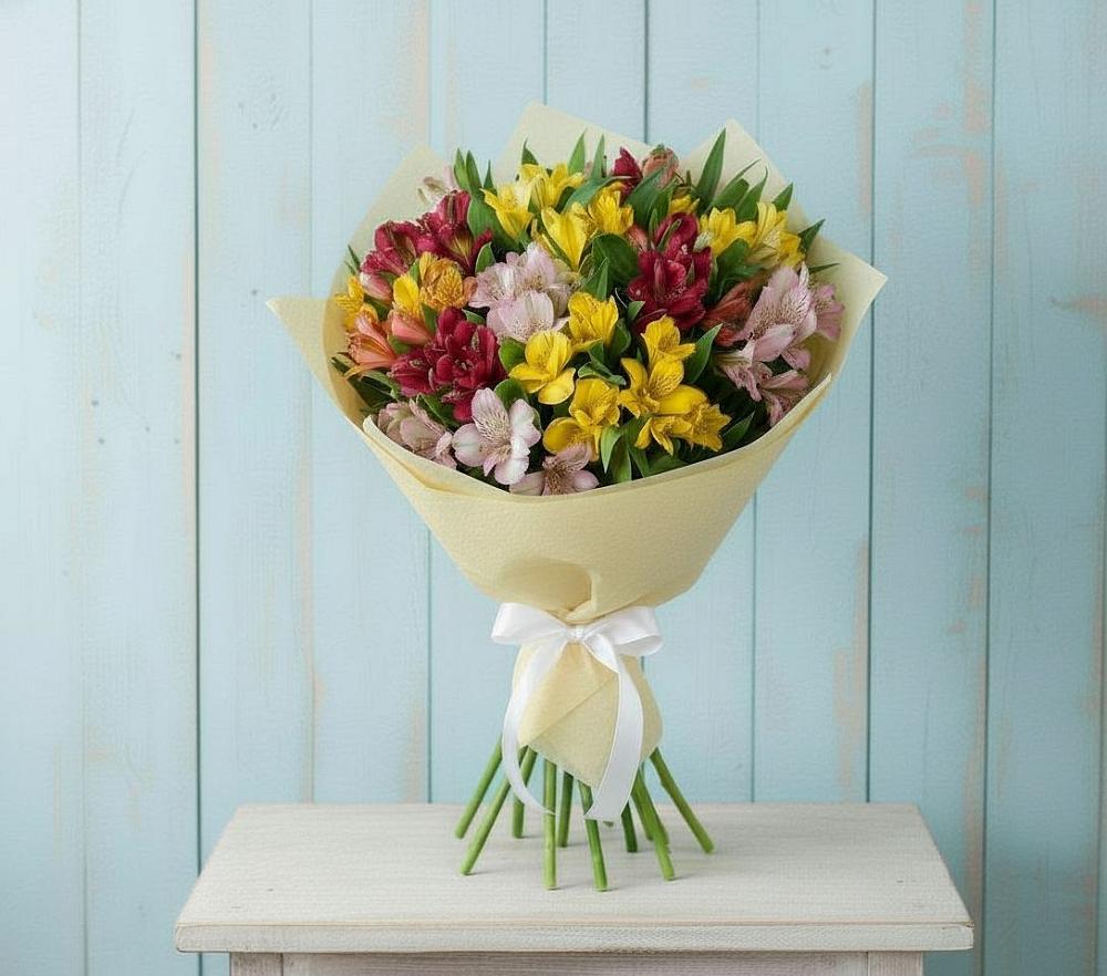 Букет цветов из: Альстромерии в Яндаре