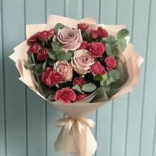 Букет цветов из:  Гвоздики и Розы #REPLACE_PRED# Яндаре