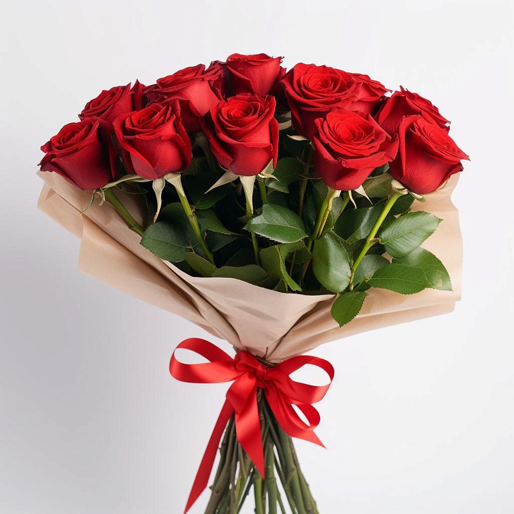 Букет 11 Красных роз Эдлесс Лав в Яндаре
